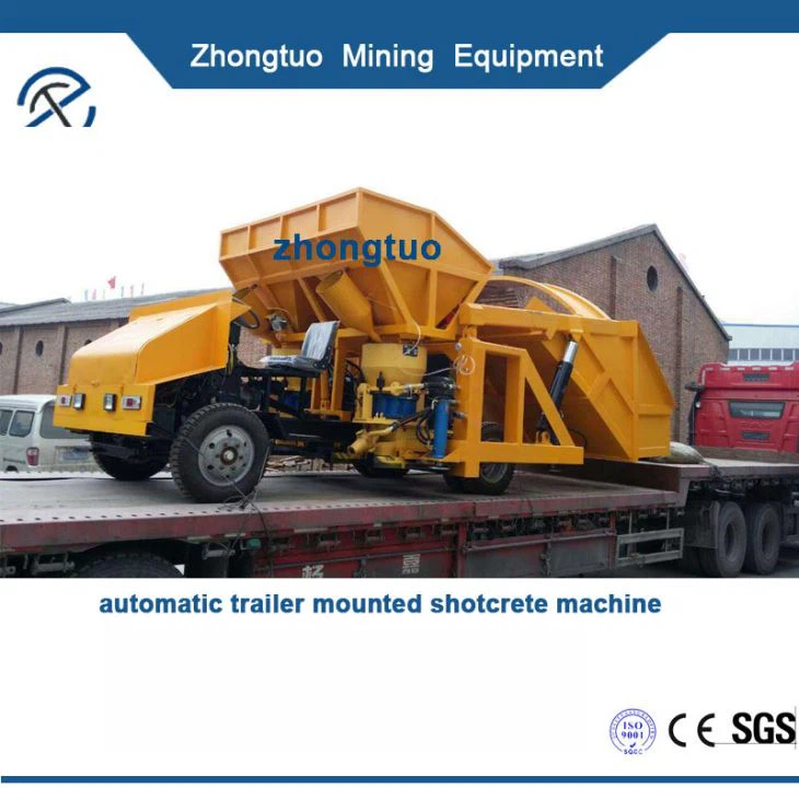 Automatic feeding shotcreting machine