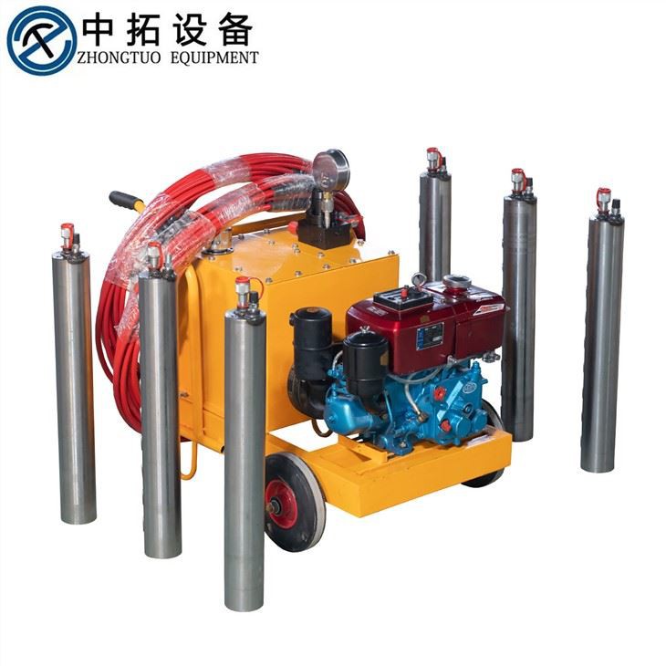 Diesel Driven Piston Rock Splitter To Break Hard Stones And Concretes
